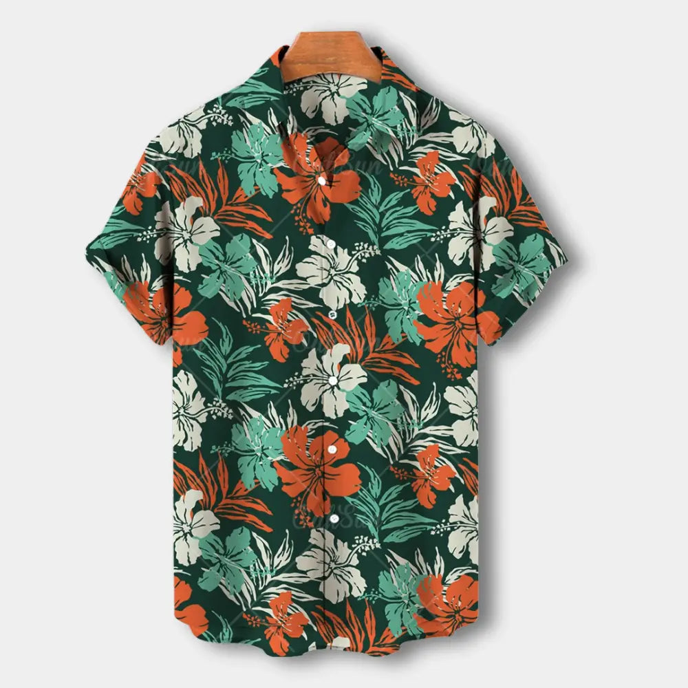 Men's Summer Shirt | Casual Style | Tropical Floral