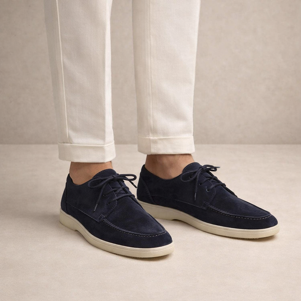 Men's Loafers | Suede Leather, Lace-Up, Closed Toe