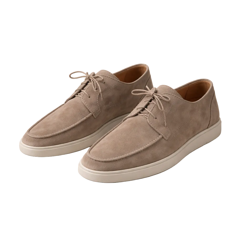Men's Loafers | Suede Leather, Lace-Up, Closed Toe
