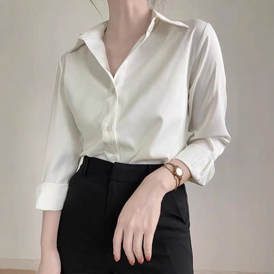 Women's Premium Satin Shirt – Elegant High-Grade Style