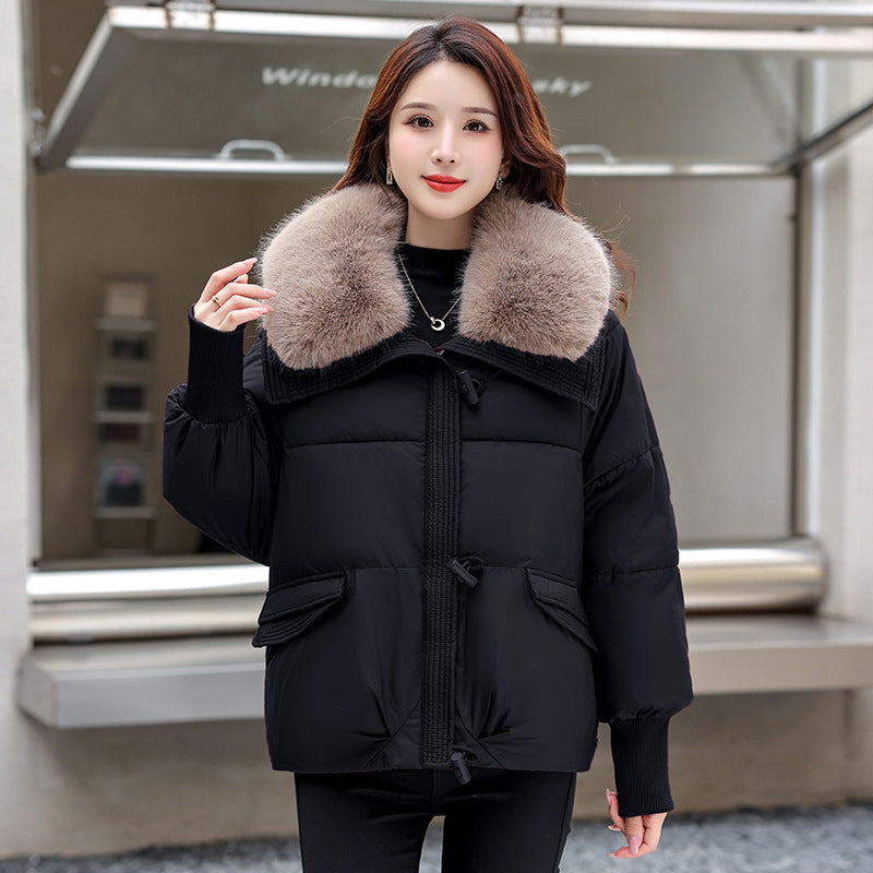 Women's Loose Bread Jacket – Casual Lapel Style