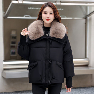 Women's Loose Bread Jacket – Casual Lapel Style