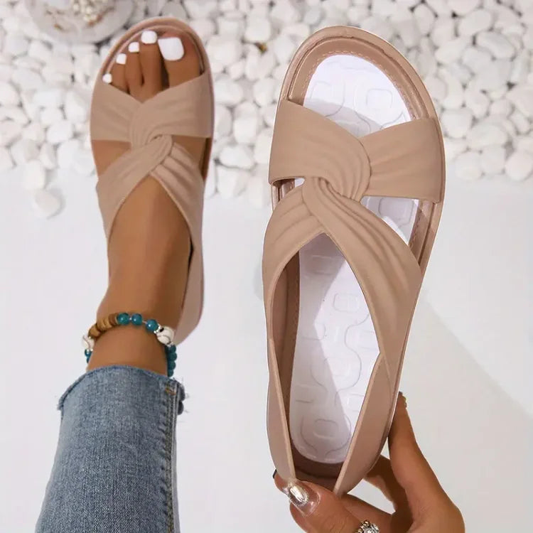 Wide Fit Arch Support Sandals | Orthopedic Slip-On | Cushioned Sole