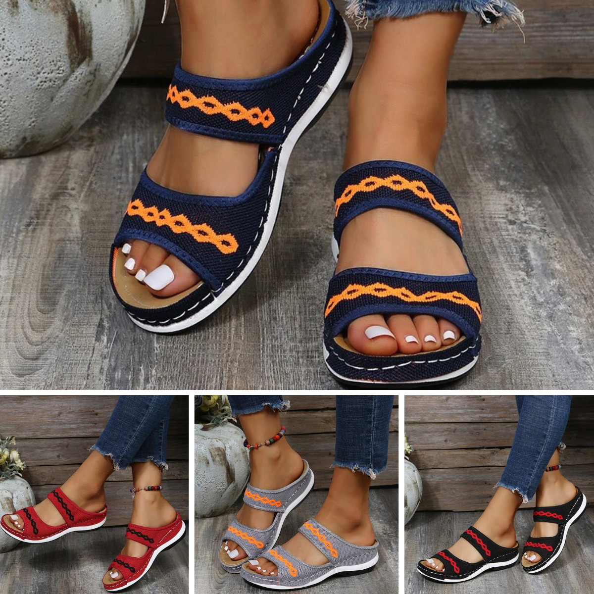 Women's Orthopedic Sandals | Leather, Open Toe | Comfort