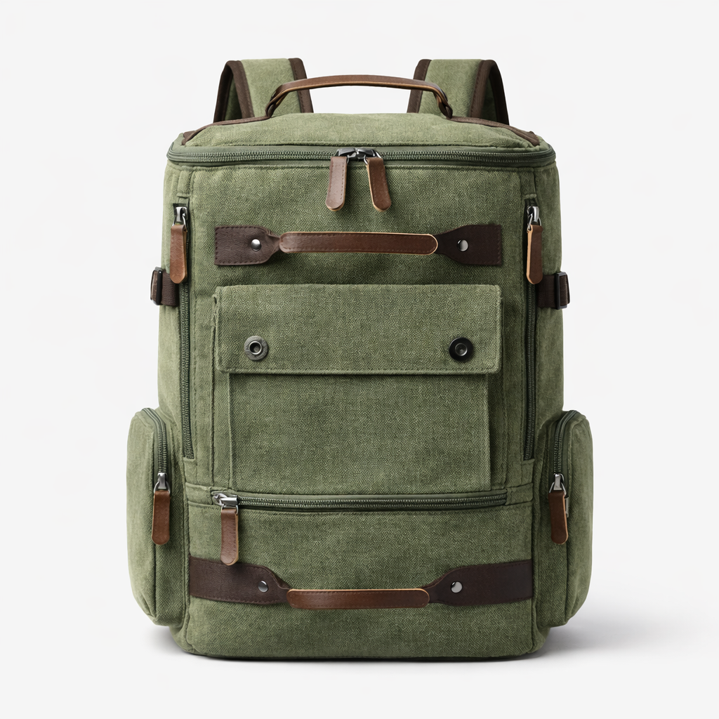 Canvas Laptop Backpack | Vintage Style, Everyday and Travel Use