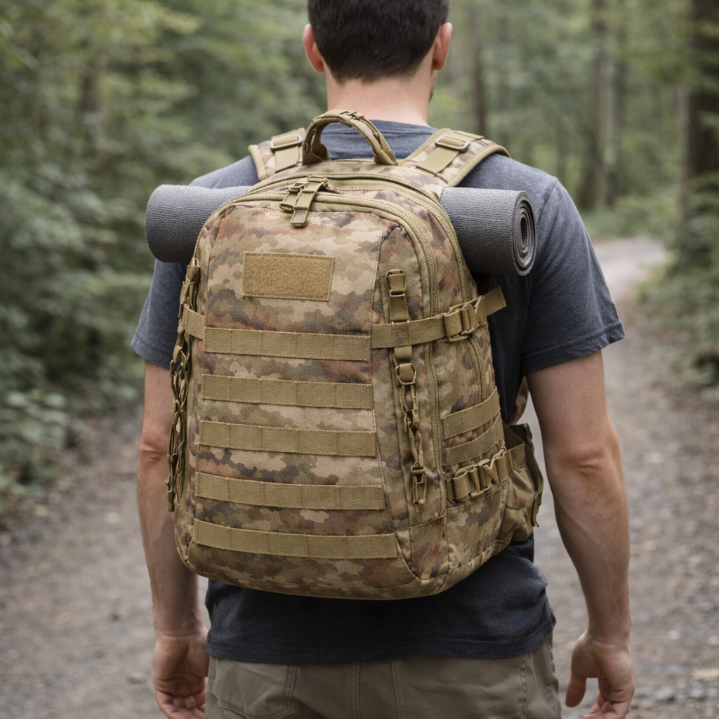 Camouflage Backpack | Waterproof, 35L | Hiking Bag