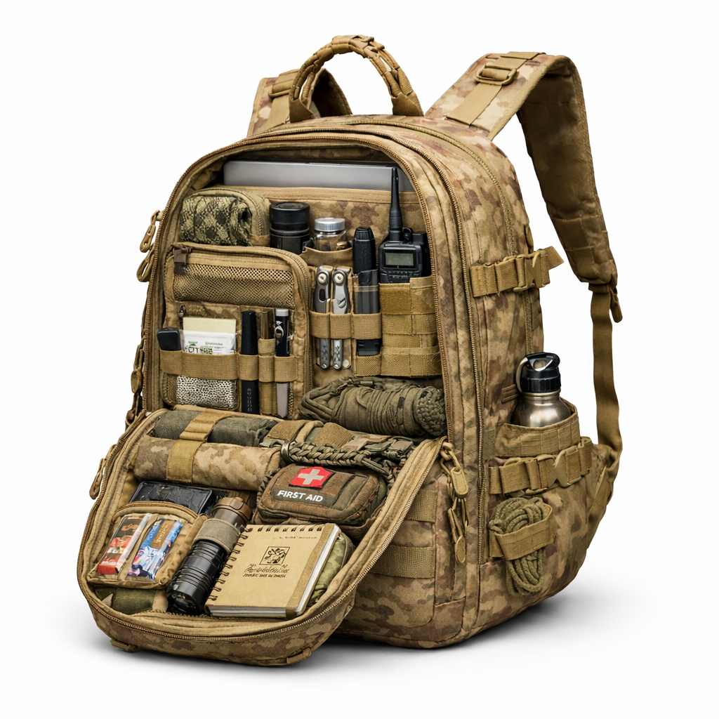 Camouflage Backpack | Waterproof, 35L | Hiking Bag