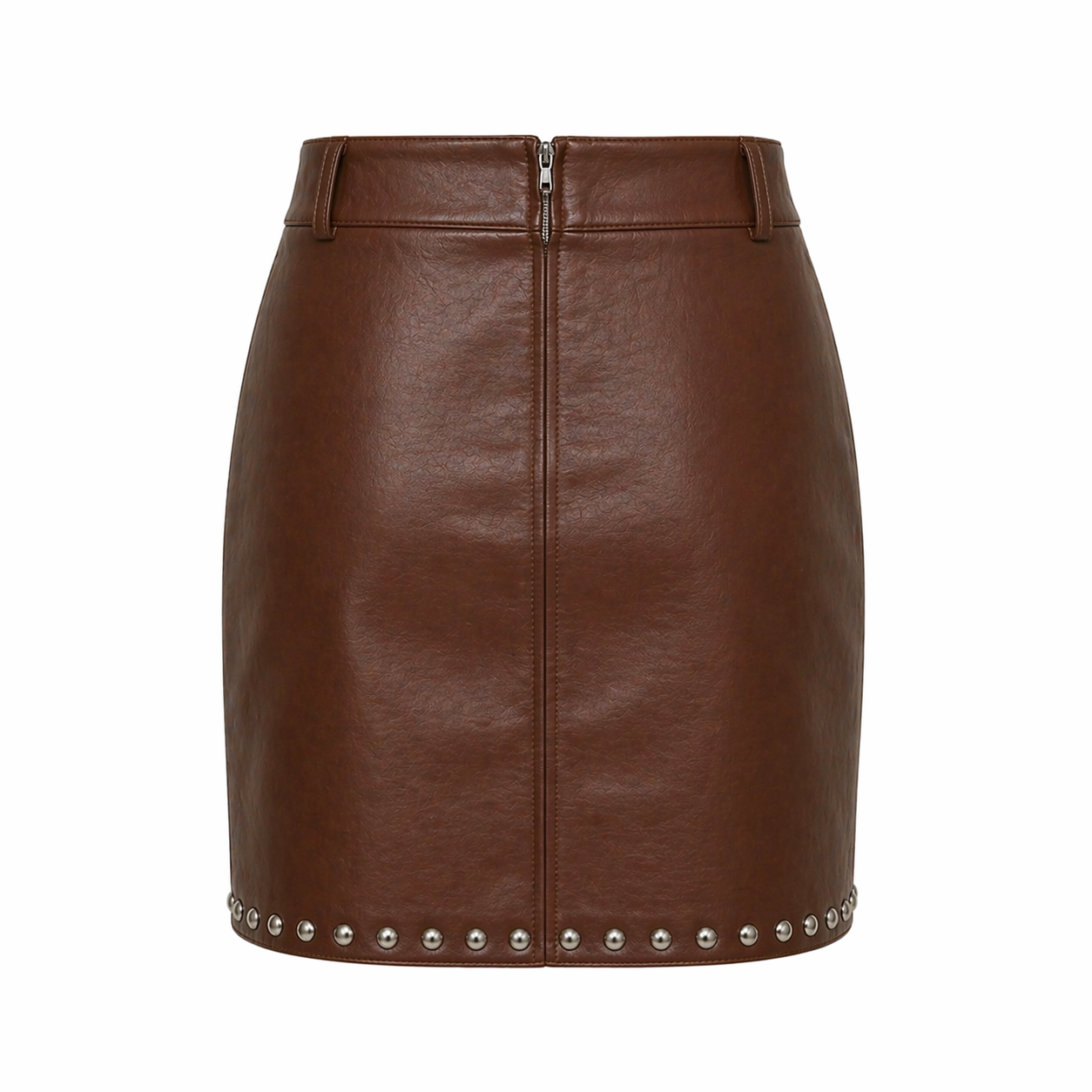 River Skirt Faux Leather Knee-Length