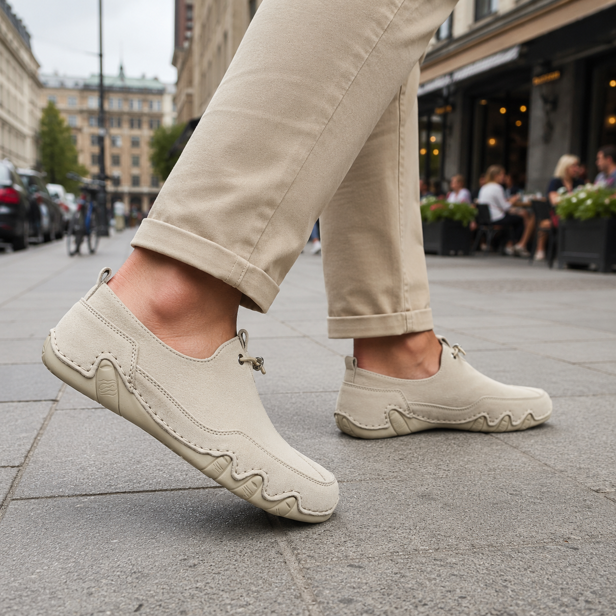 Men's Orthopedic Leather Shoes | Arch Support, Wide Fit