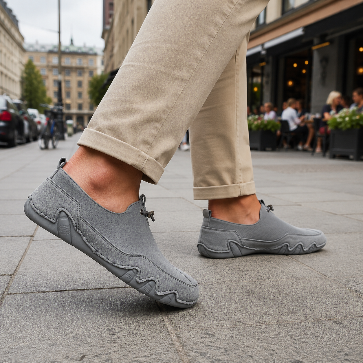 Men's Orthopedic Leather Shoes | Arch Support, Wide Fit