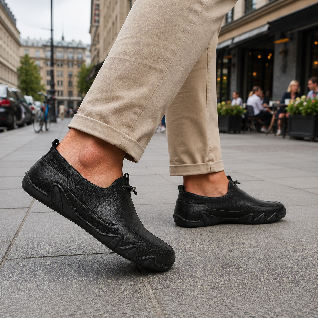 Men's Orthopedic Leather Shoes | Arch Support, Wide Fit