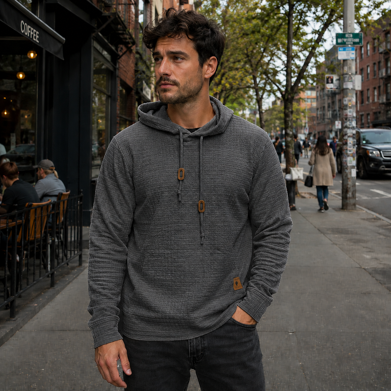 Men's Cotton Hoodie | Pullover | Kangaroo Pocket