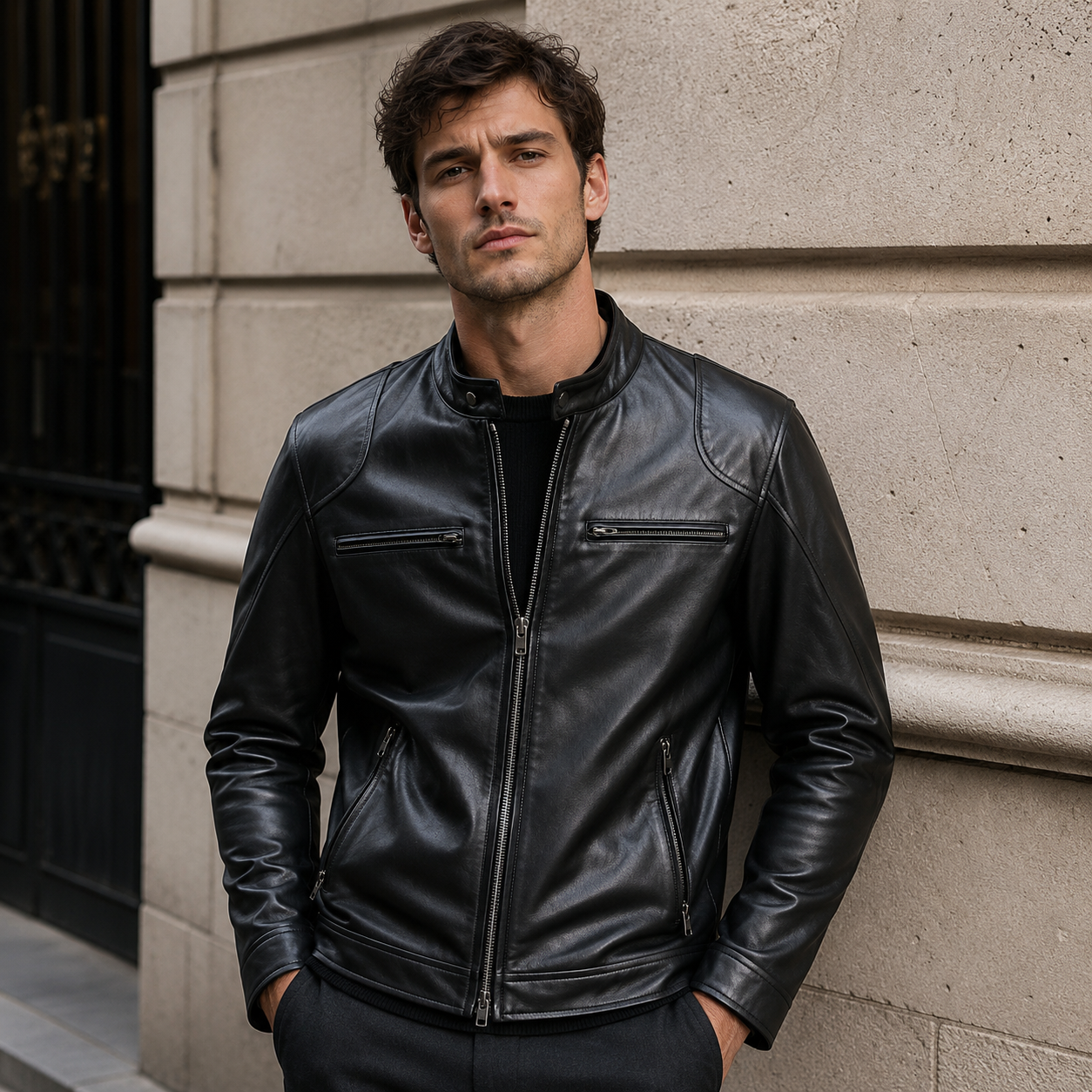 Premium Leather Jacket for Men | Elegant Style | Timeless, Sophisticated