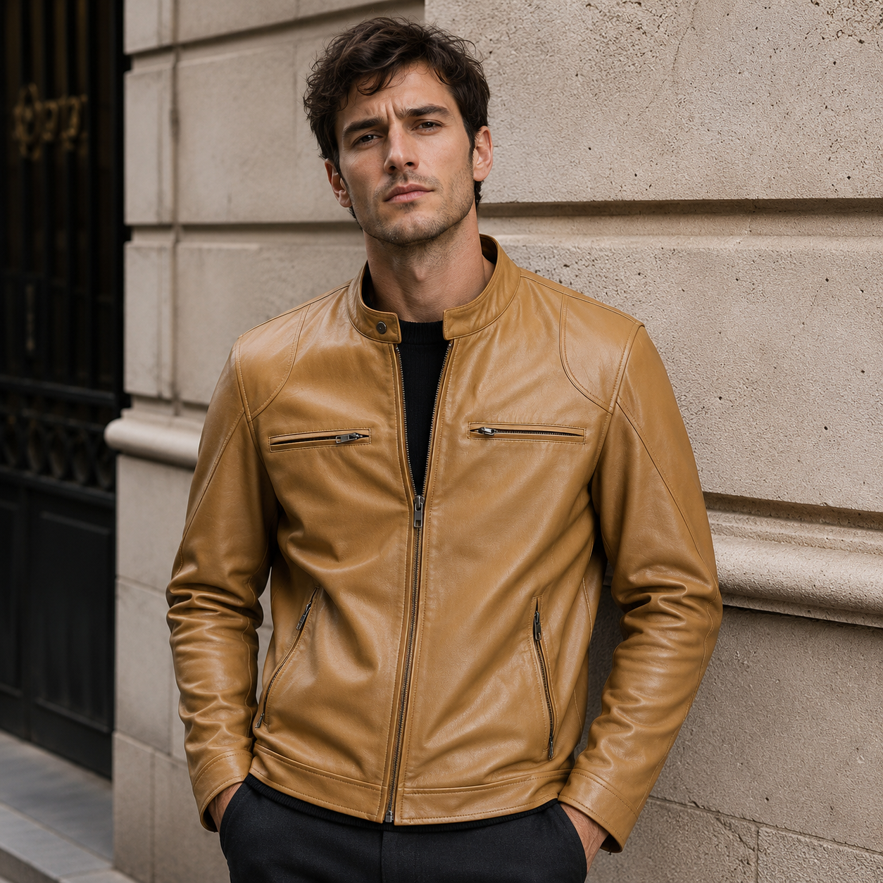 Premium Leather Jacket for Men | Elegant Style | Timeless, Sophisticated