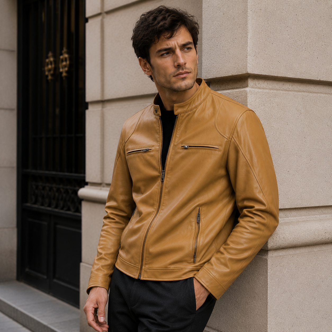 Premium Leather Jacket for Men | Elegant Style | Timeless, Sophisticated