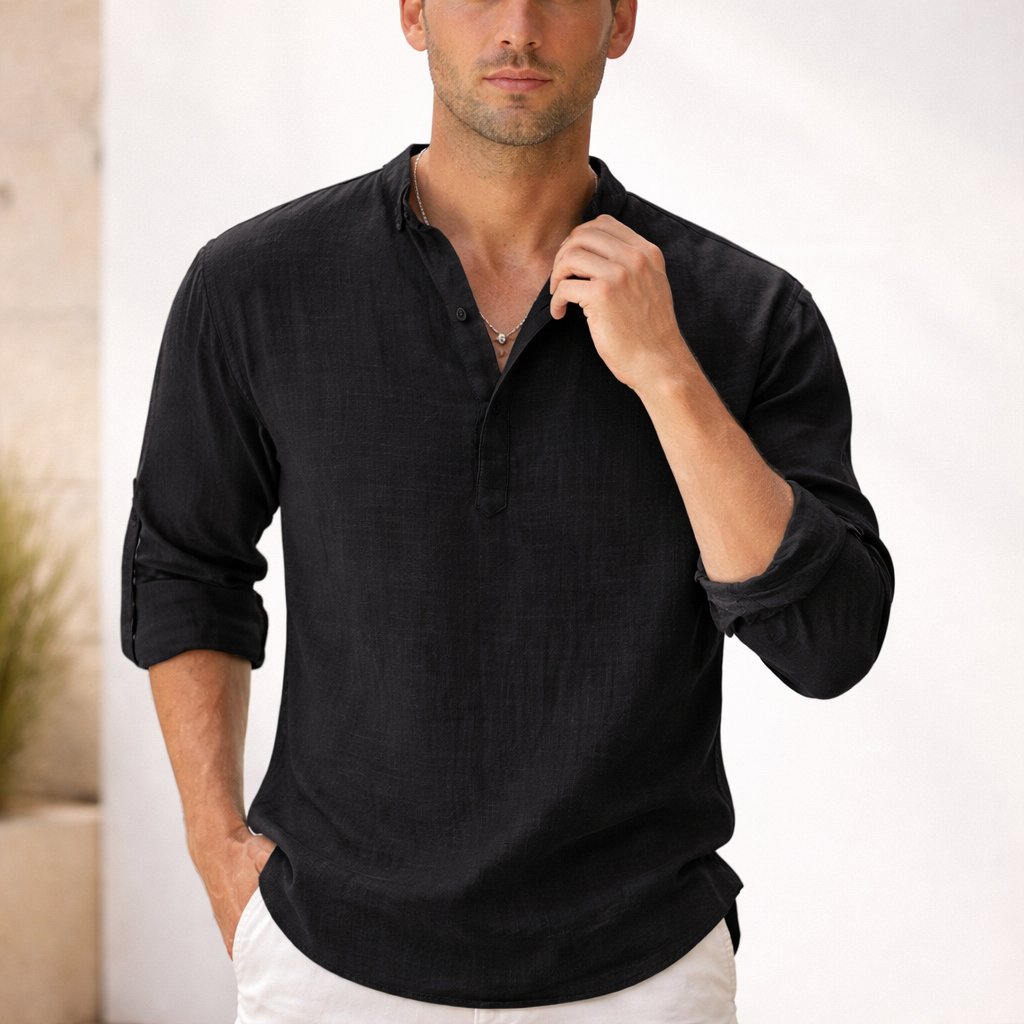 Men's Linen Shirt | Breathable Summer Wear | Casual Beach Look