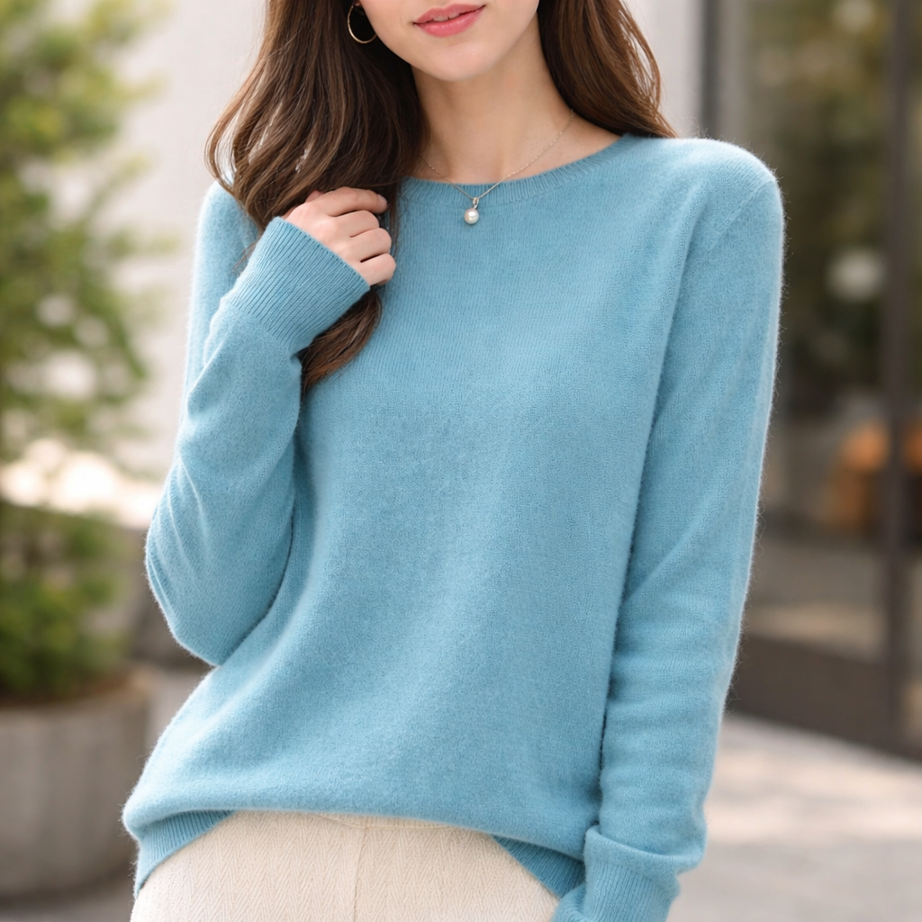 Women's Cashmere Sweater | Crew Neck | Soft Knit Top