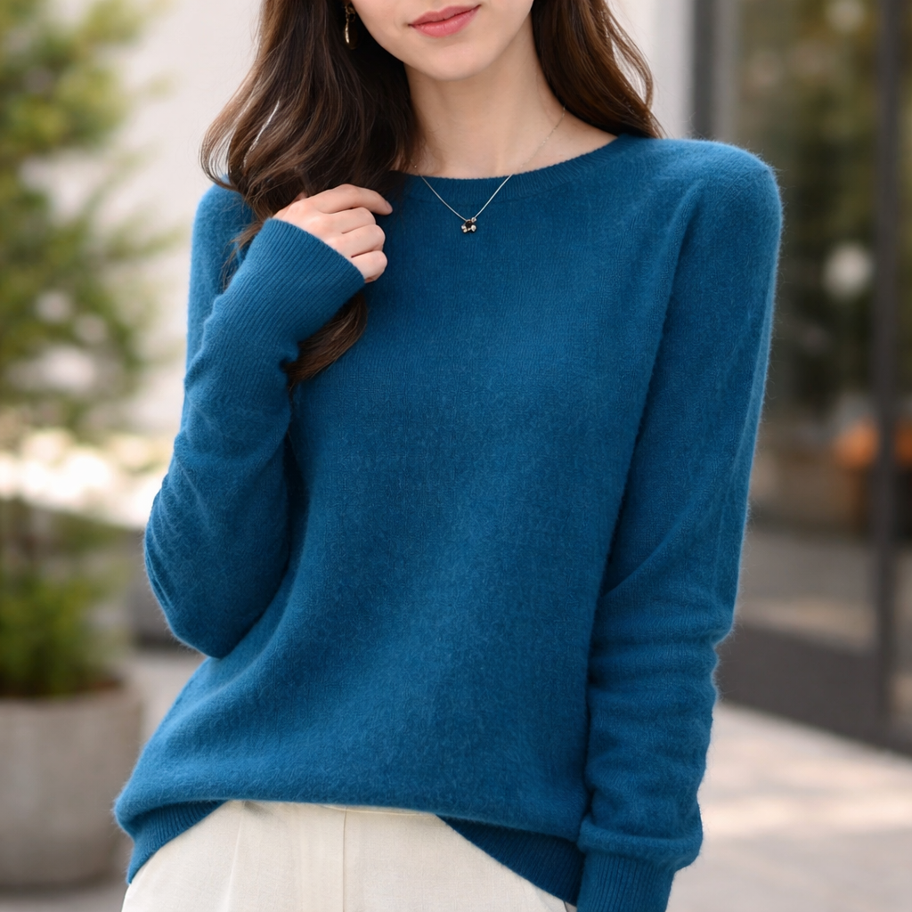 Women's Cashmere Sweater | Crew Neck | Soft Knit Top