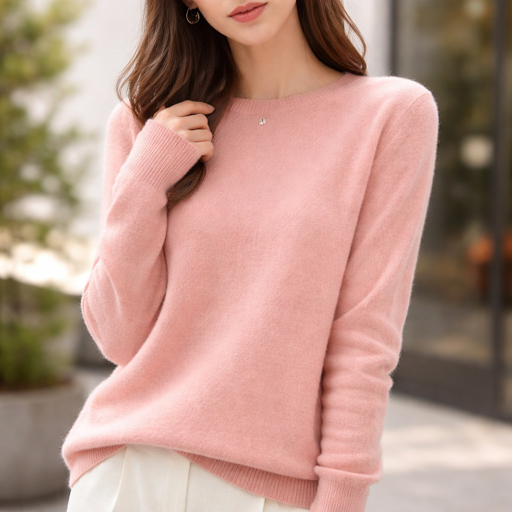 Women's Cashmere Sweater | Crew Neck | Soft Knit Top