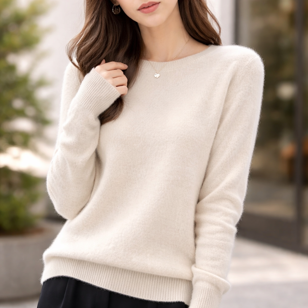 Women's Cashmere Sweater | Crew Neck | Soft Knit Top