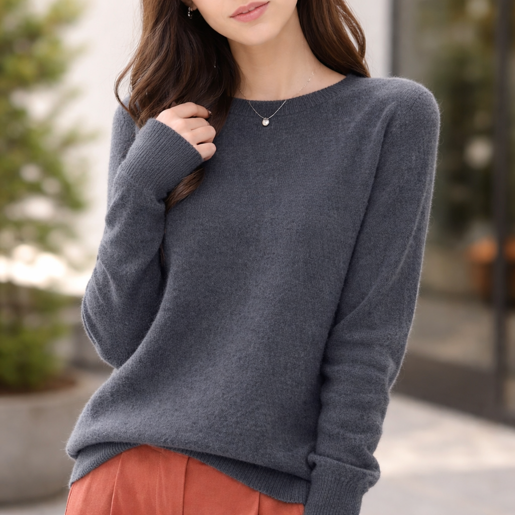 Women's Cashmere Sweater | Crew Neck | Soft Knit Top