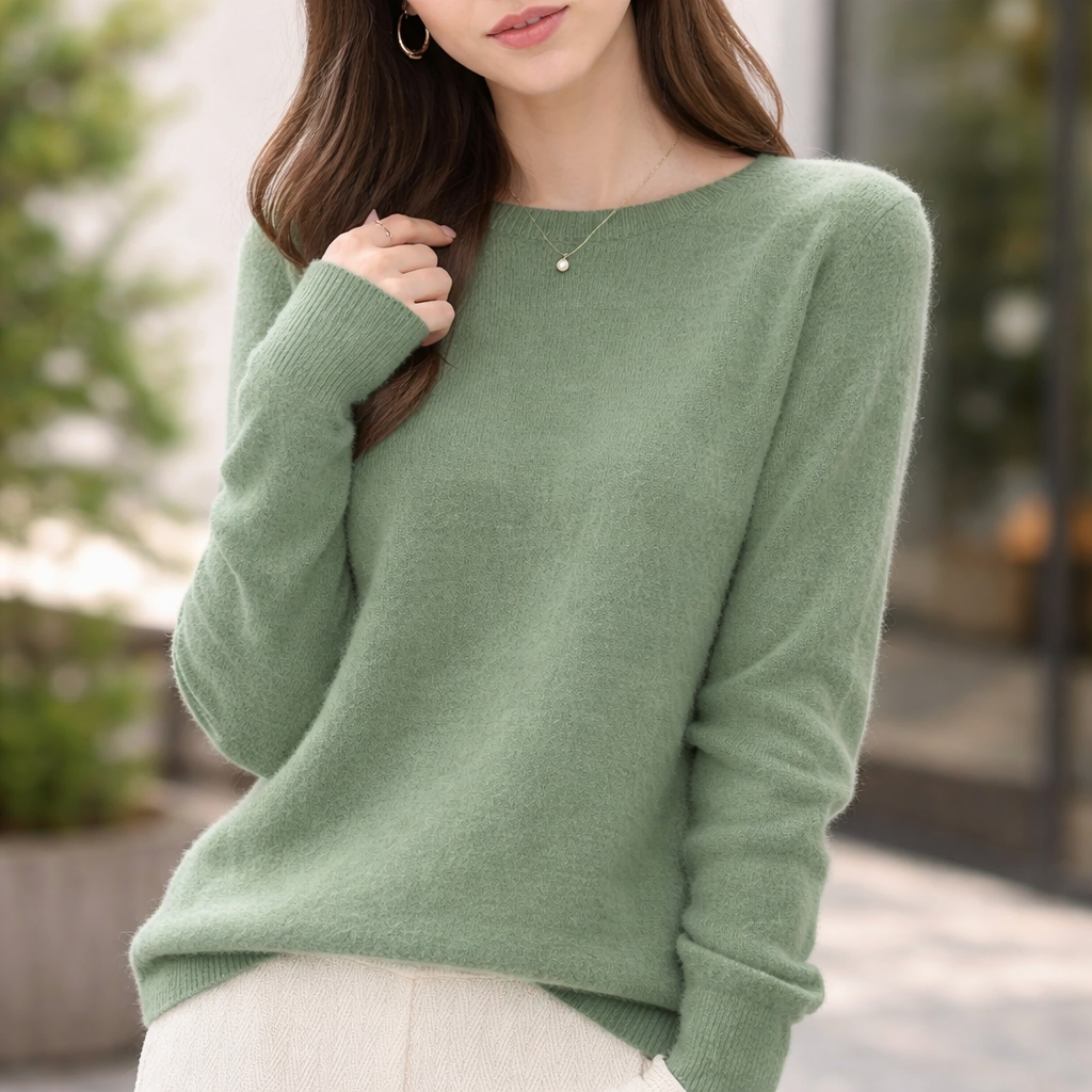 Women's Cashmere Sweater | Crew Neck | Soft Knit Top