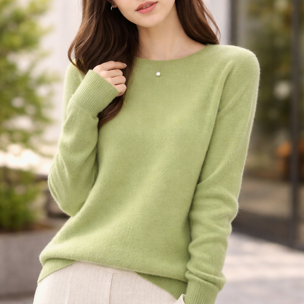 Women's Cashmere Sweater | Crew Neck | Soft Knit Top