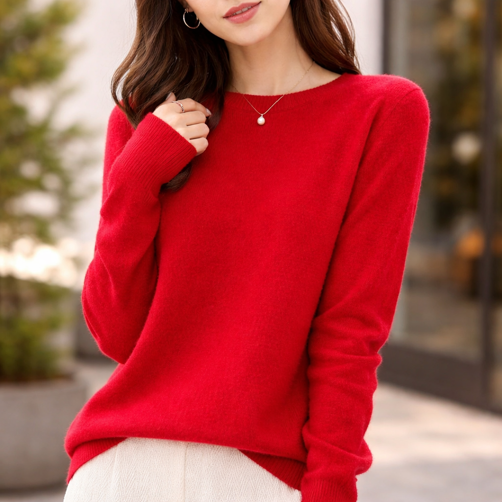 Women's Cashmere Sweater | Crew Neck | Soft Knit Top