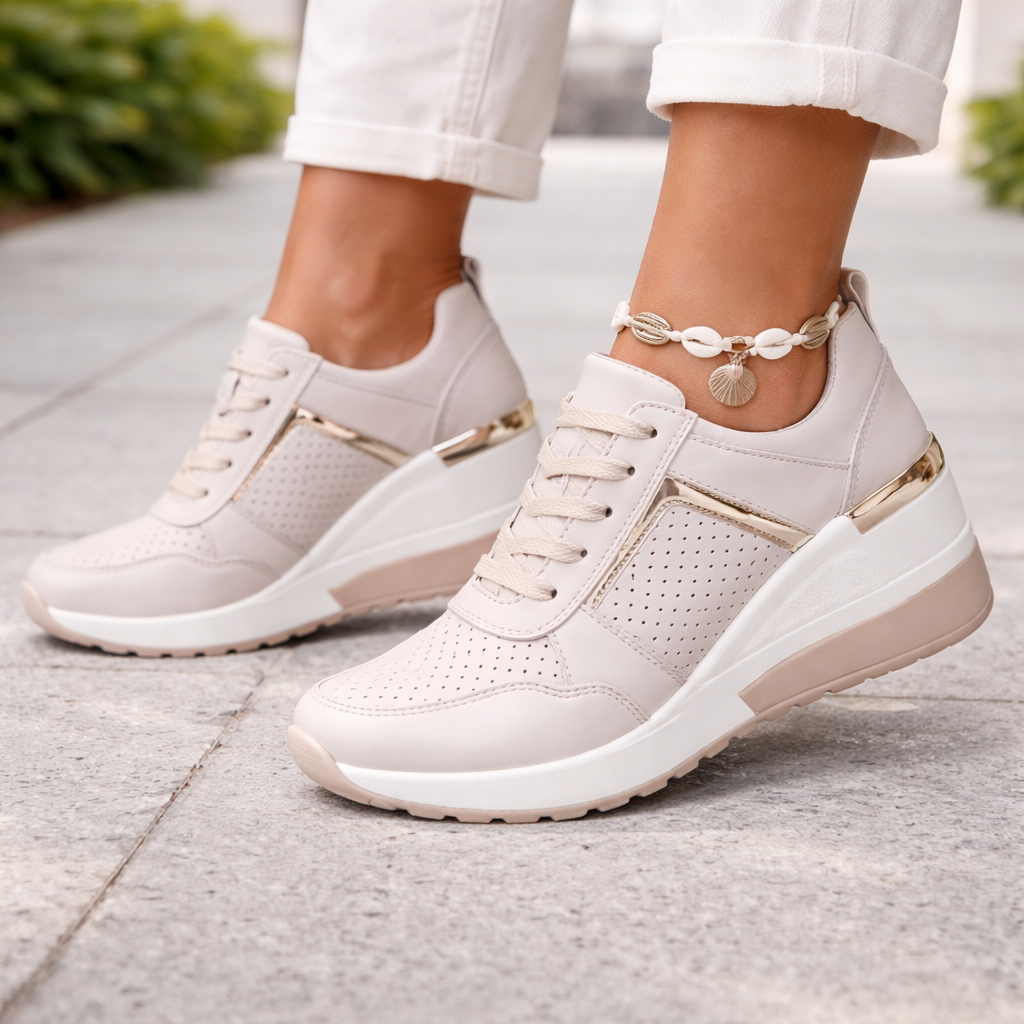 Women's Wedge Sneakers | Orthopedic Support | Breathable Platform