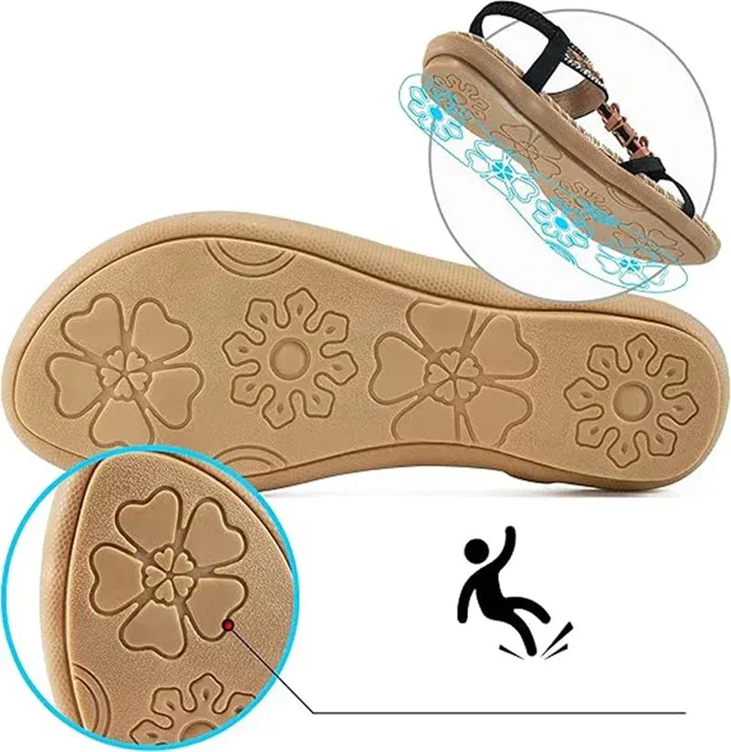 Wide Fit Arch Support Sandals | Orthopedic, Flower Design