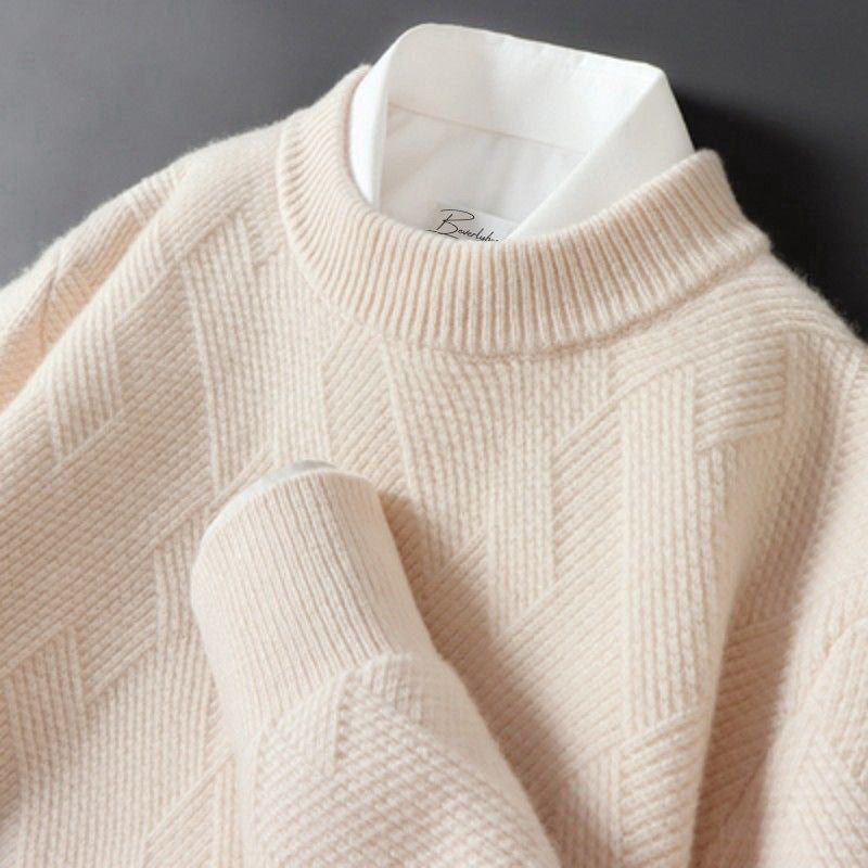 Elegant Men's Cashmere Sweater - Various Colours