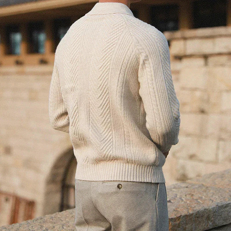 Men's Warm Winter Sweater - Oversized Knit - Loose Fit