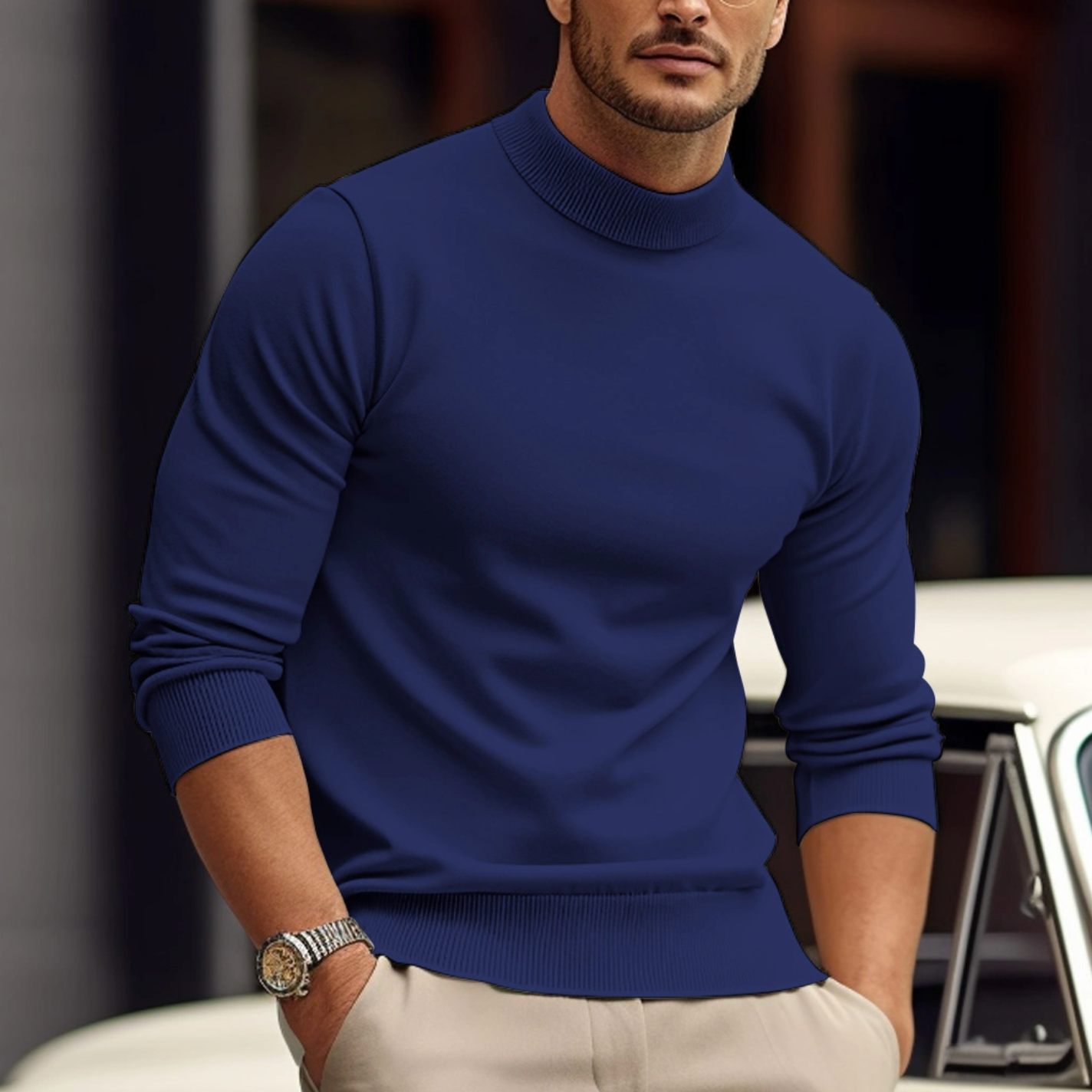 Men's Soft Cotton Sweater - Classic Fit - Stylish