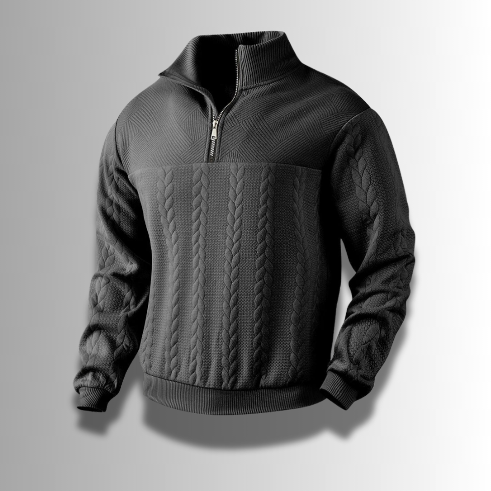 Men's Merino Wool Sweater - Elegant - High-Quality - Warm