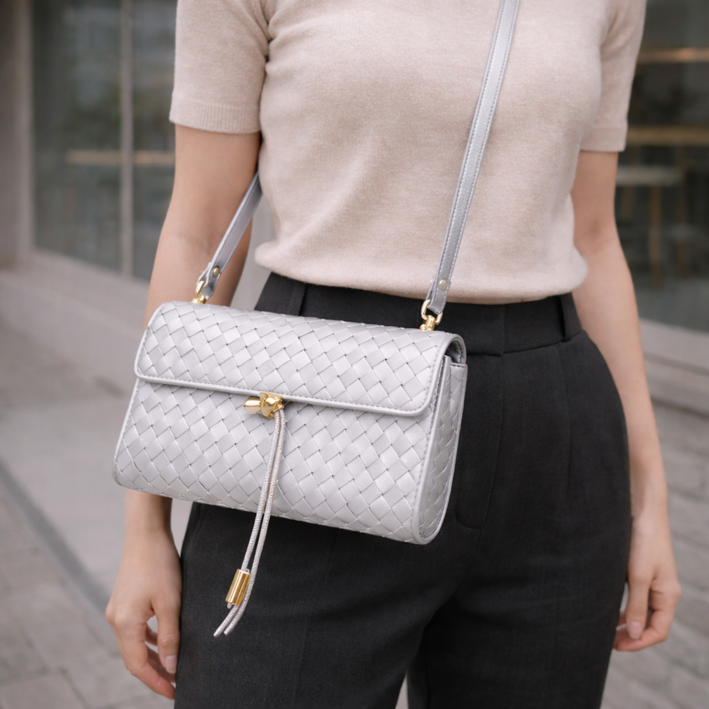 Shoulder Bag | Woven Leather | Everyday Casual Bag