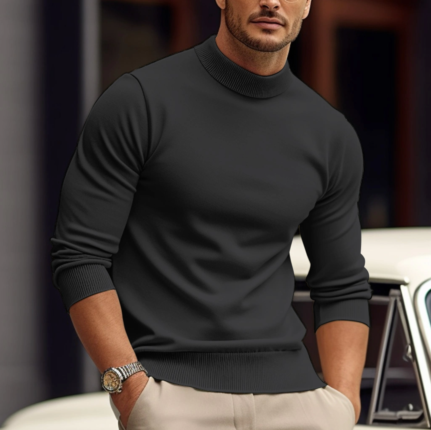 Men's Soft Cotton Sweater - Classic Fit - Stylish