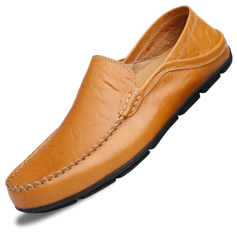 Men's Leather Loafers | Comfort Slip-On | Dark Blue, Black, Brown