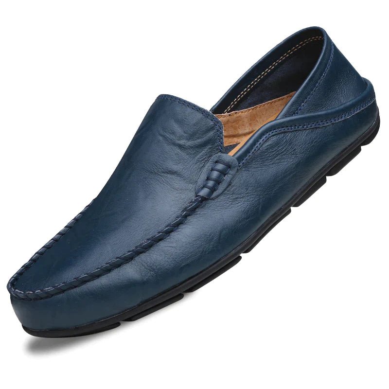 Men's Leather Loafers | Comfort Slip-On | Dark Blue, Black, Brown