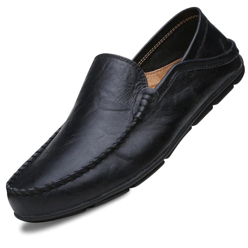 Men's Leather Loafers | Comfort Slip-On | Dark Blue, Black, Brown