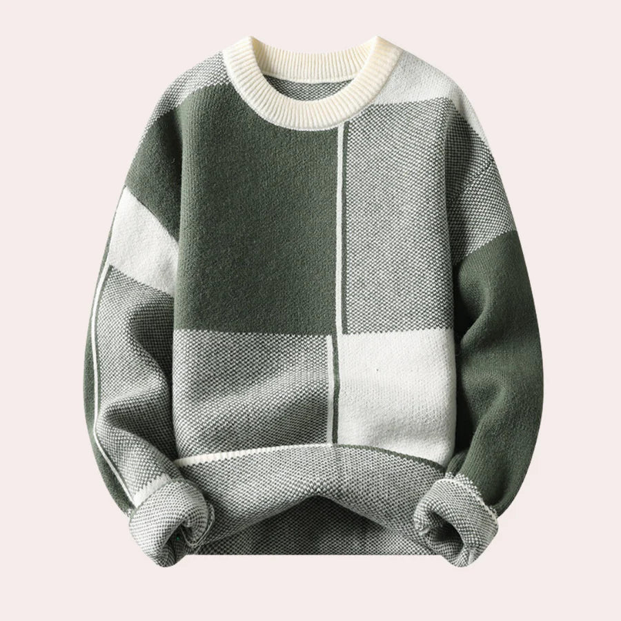 Men's Warm Sweater - Soft Knit - Classic Fit
