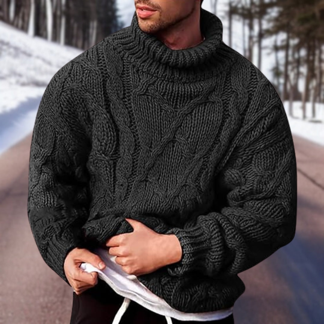 Men's Warm Knit Sweater - Comfortable - Versatile - Casual - Winter