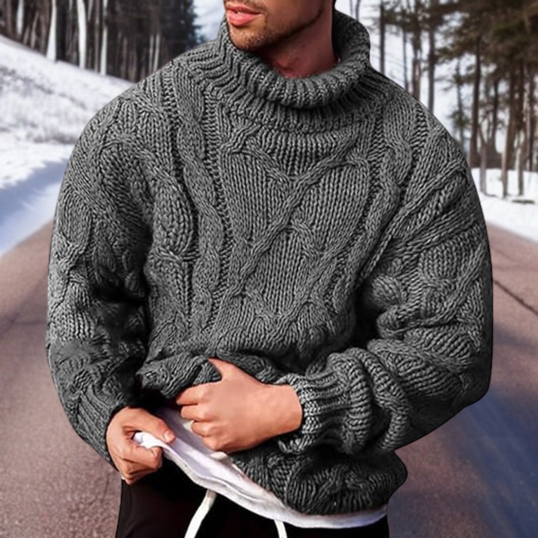 Men's Warm Knit Sweater - Comfortable - Versatile - Casual - Winter
