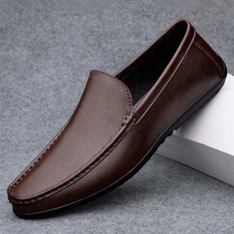 Men's Leather Loafers | Moccasin Slip-On, Comfort Fit