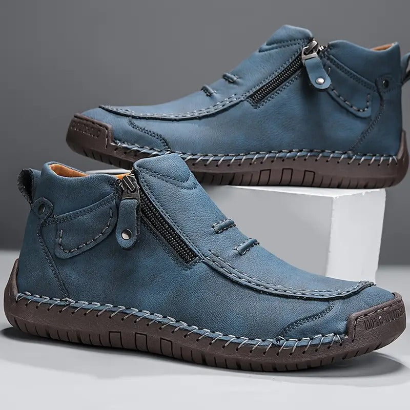 Men's Orthopedic Leather Shoes | Non-Slip, Breathable