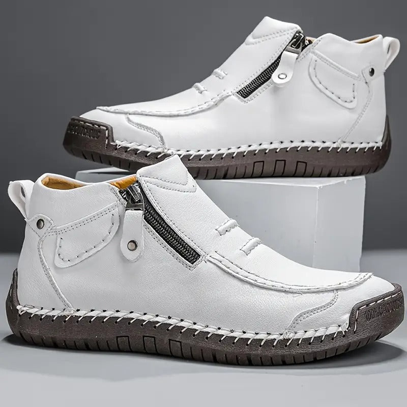Men's Orthopedic Leather Shoes | Non-Slip, Breathable