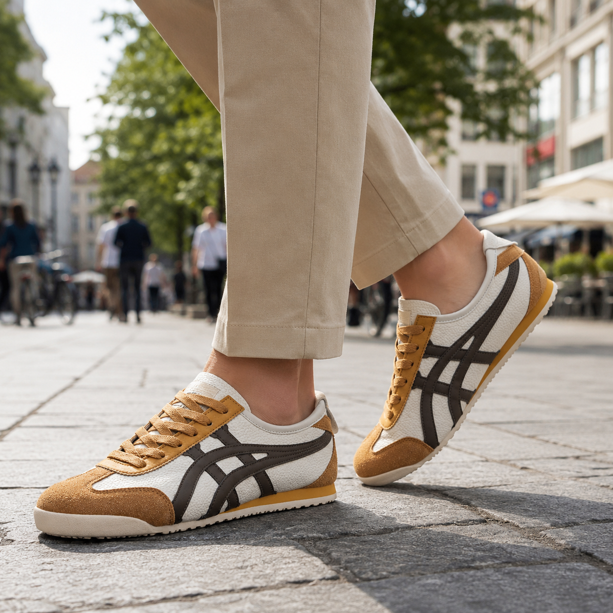 Men's Retro Sneakers | Geometric Design | Colorful Summer Shoes