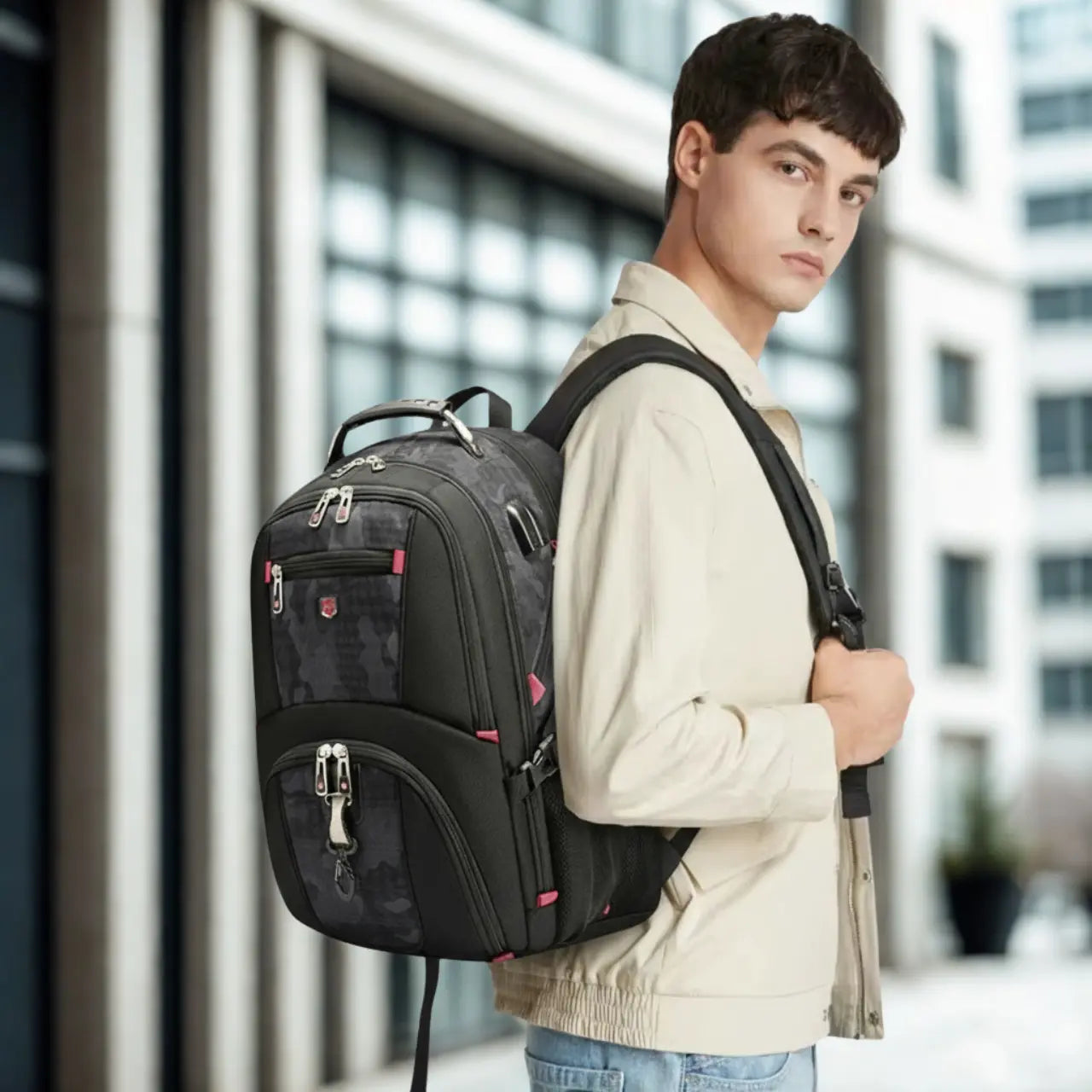 Looply - Waterproof Laptop Backpack with USB Charging