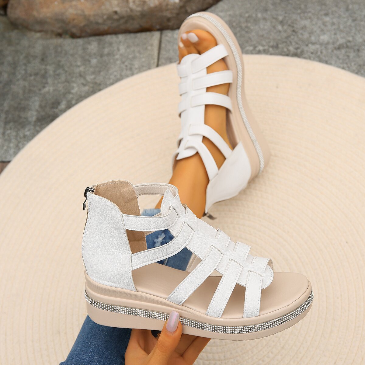Women's Wide Fit Arch Support Sandals | Adjustable Straps, Breathable