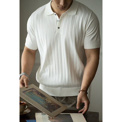 Modern Luxe Polo – Short-Sleeve Wool Polo, Machine Washable