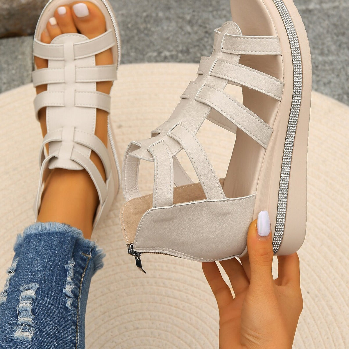 Women's Wide Fit Arch Support Sandals | Adjustable Straps, Breathable
